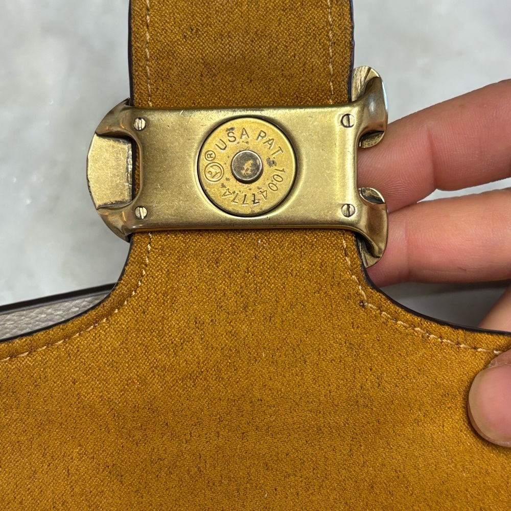Coach Tabby 26 Shoulder Bag in Polished Pebble Leather - Chalk - Picture 13 of 16